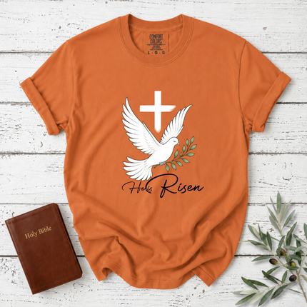 Comfort Colors He Is Risen Dove Cross T-Shirt