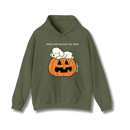 God's Love Cats Out All Fear Gildan Hoodie