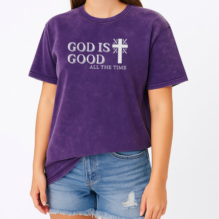 God is Good All the Time and Cross Christian T-Shirt
