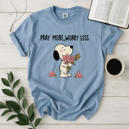 Comfort Colors Pray More Worry Less T-Shirt