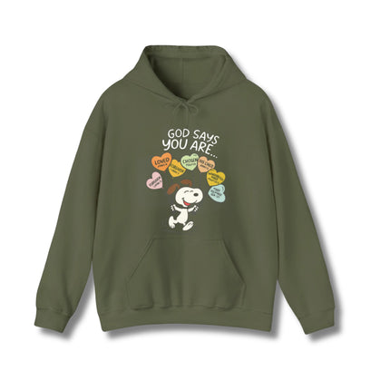 God says Gildan Hoodie