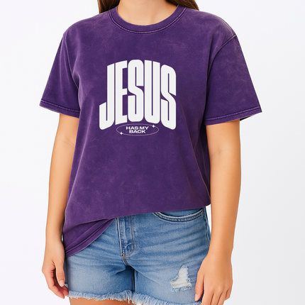 Jesus Has My Back Inspirational Graphic T-Shirt