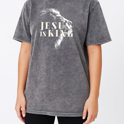 Jesus Is King Christian T-Shirt - Lion Graphic Edition