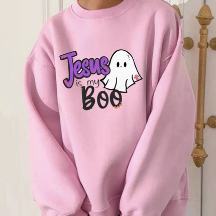 Jesus Is My Boo Sweatshirt - Funny Faith Graphic Crewneck