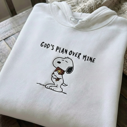 God's Plan Over Mine Embroidered Hoodie
