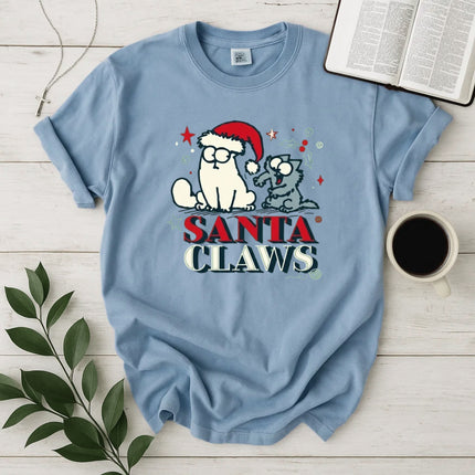 Comfort Colors Santa Claws Christmas T-Shirt