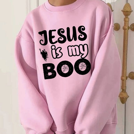 Jesus Is My Boo Sweatshirt - Christian Ghost Halloween Pullover