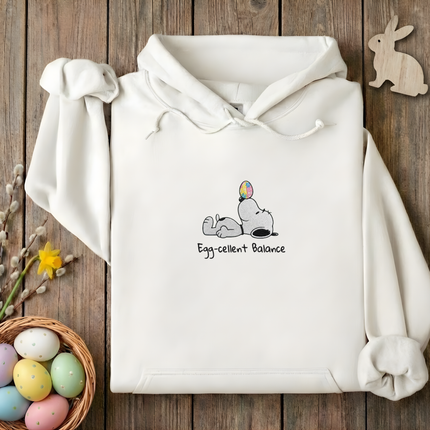 Egg-cellent Balance Embroidered Hoodie