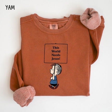 Comfort Colors "This World Needs Jesus" Graphic Sweatshirt