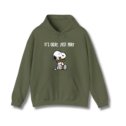 It's Okay, Just Pray Cute Dog Gildan Hoodie