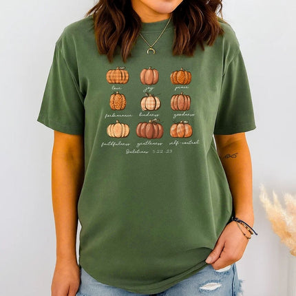 Comfort Colors Buffalo Plaid Pumpkin T-Shirt