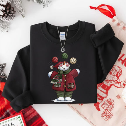 Juggling Yarn Ball Christmas Sweatshirt