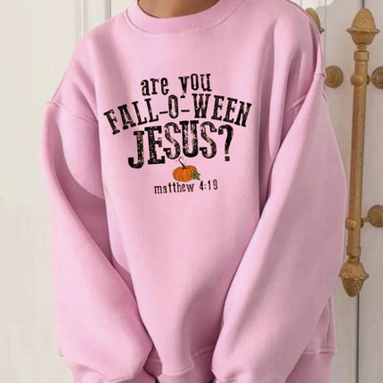 Christian Fall-O-Ween Sweatshirt – Are You Following Jesus Matthew 4:19 Pumpkin Pullover