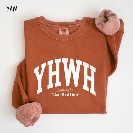 Comfort Colors YHWH I Am That I Am Christian Sweatshirt
