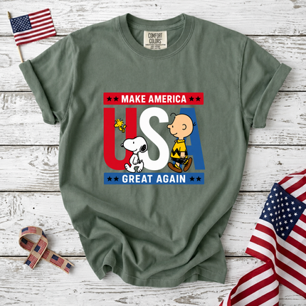 Comfort Colors Make America Great Again Patriotic Friends T-Shirt