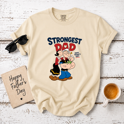 Comfort Colors Strongest Dad Family Love T-Shirt