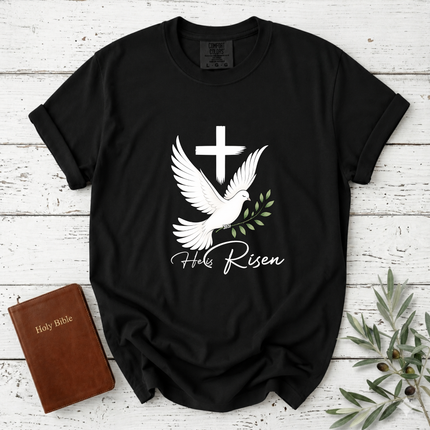 Comfort Colors He Is Risen Dove Cross T-Shirt