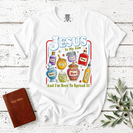 Comfort Colors Jesus Is My Jam Faith Jars T-Shirt