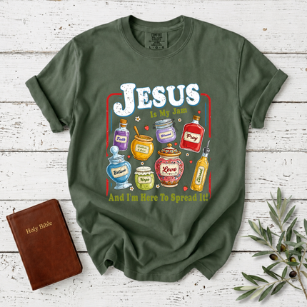 Comfort Colors Jesus Is My Jam Faith Jars T-Shirt