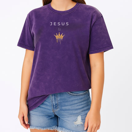JESUS IS KING GOLDEN CROWN T-Shirt