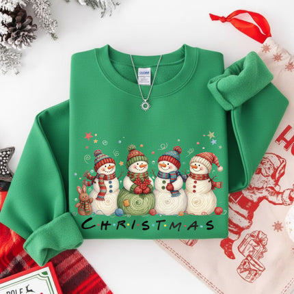 Christmas With Snowmans Sweatshirt