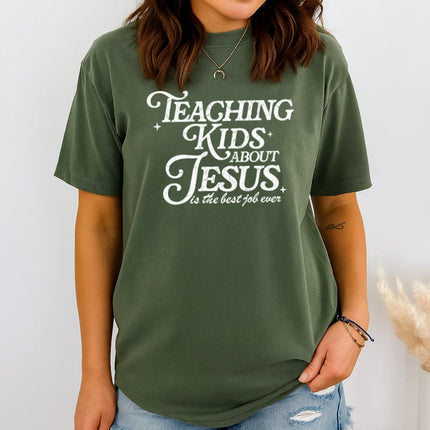 Comfort Colors Teaching Kids About Jesus Graphic Tee