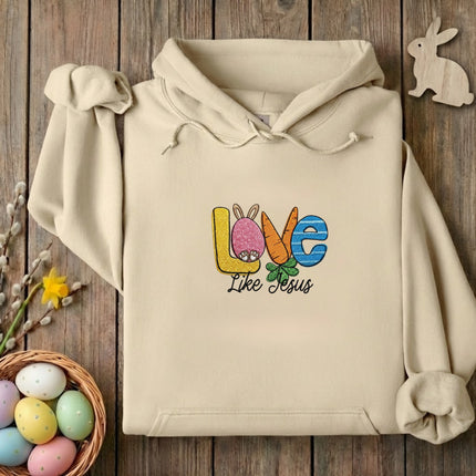 Love Like Jesus Embroidered Hoodie