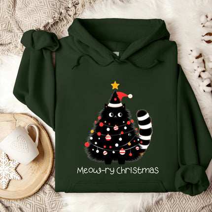 Meow-ry Christmas Hoodie