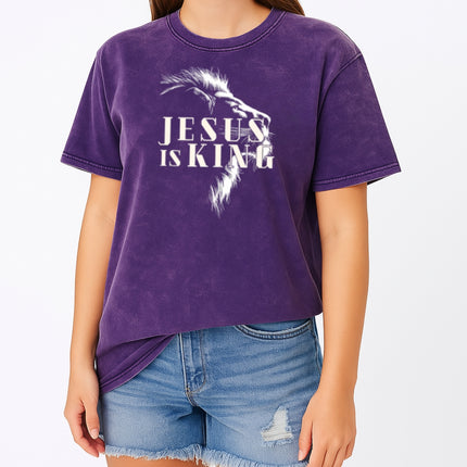 Jesus Is King Christian T-Shirt - Lion Graphic Edition