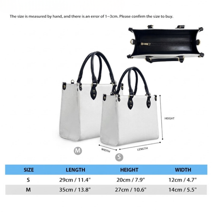 Be Still And Know That I Am God Hydrangea Christian Leather Handbag