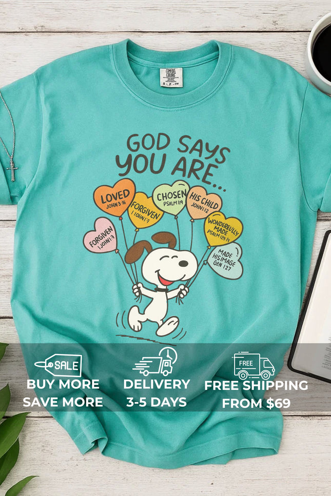 Comfort Colors Snoopy Balloons T-shirt