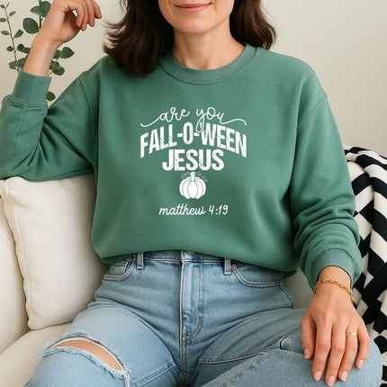 Comfort Colors Are You Fall-O-Ween Jesus Sweatshirt