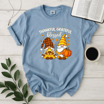 Comfort Colors Thankful and Grateful Thanksgiving T-Shirt