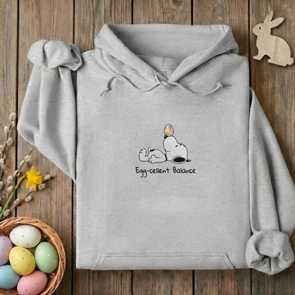 Egg-cellent Balance Embroidered Hoodie