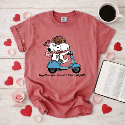 Comfort Colors Together we ride with love and faith T-Shirt
