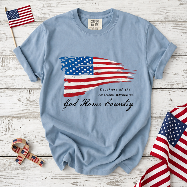 Comfort Colors Daughters of the American Revolution God Home Country T-Shirt