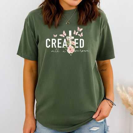 Comfort Colors “Created with Purpose” Graphic Tee