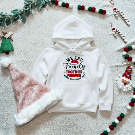 We are family Christmas Hoodie for Kids