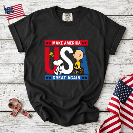 Comfort Colors Make America Great Again Patriotic Friends T-Shirt