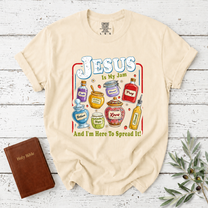 Comfort Colors Jesus Is My Jam Faith Jars T-Shirt