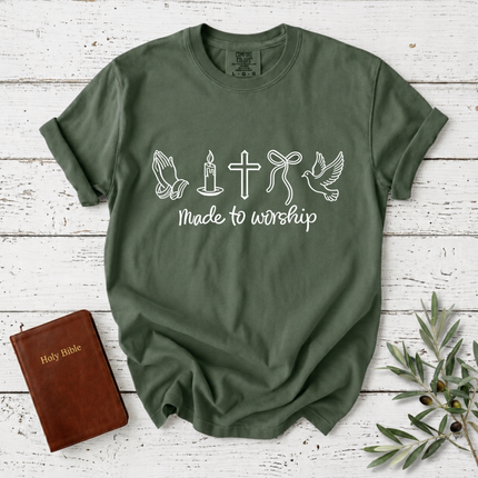 Comfort Colors Made to Worship Symbols T-Shirt