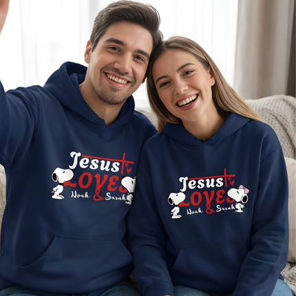 Jesus loves you&me Hoodie