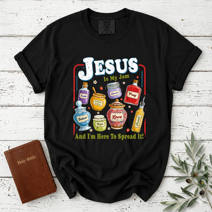 Comfort Colors Jesus Is My Jam Faith Jars T-Shirt