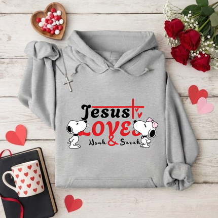 Jesus loves you&me Hoodie