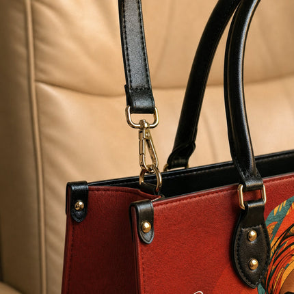 Be Strong and Courageous Leather Handbag