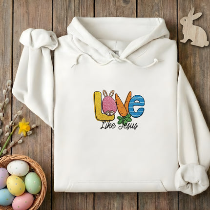 Love Like Jesus Embroidered Hoodie
