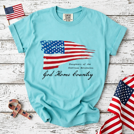 Comfort Colors Daughters of the American Revolution God Home Country T-Shirt