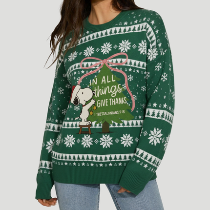Give Thanks Snoopy 3D Sweater
