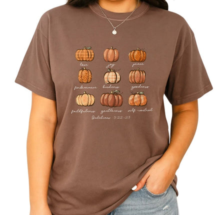 Comfort Colors Buffalo Plaid Pumpkin T-Shirt