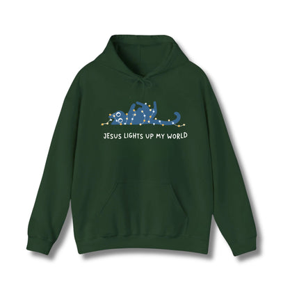 Jesus Lights Up My World Gildan Hoodie